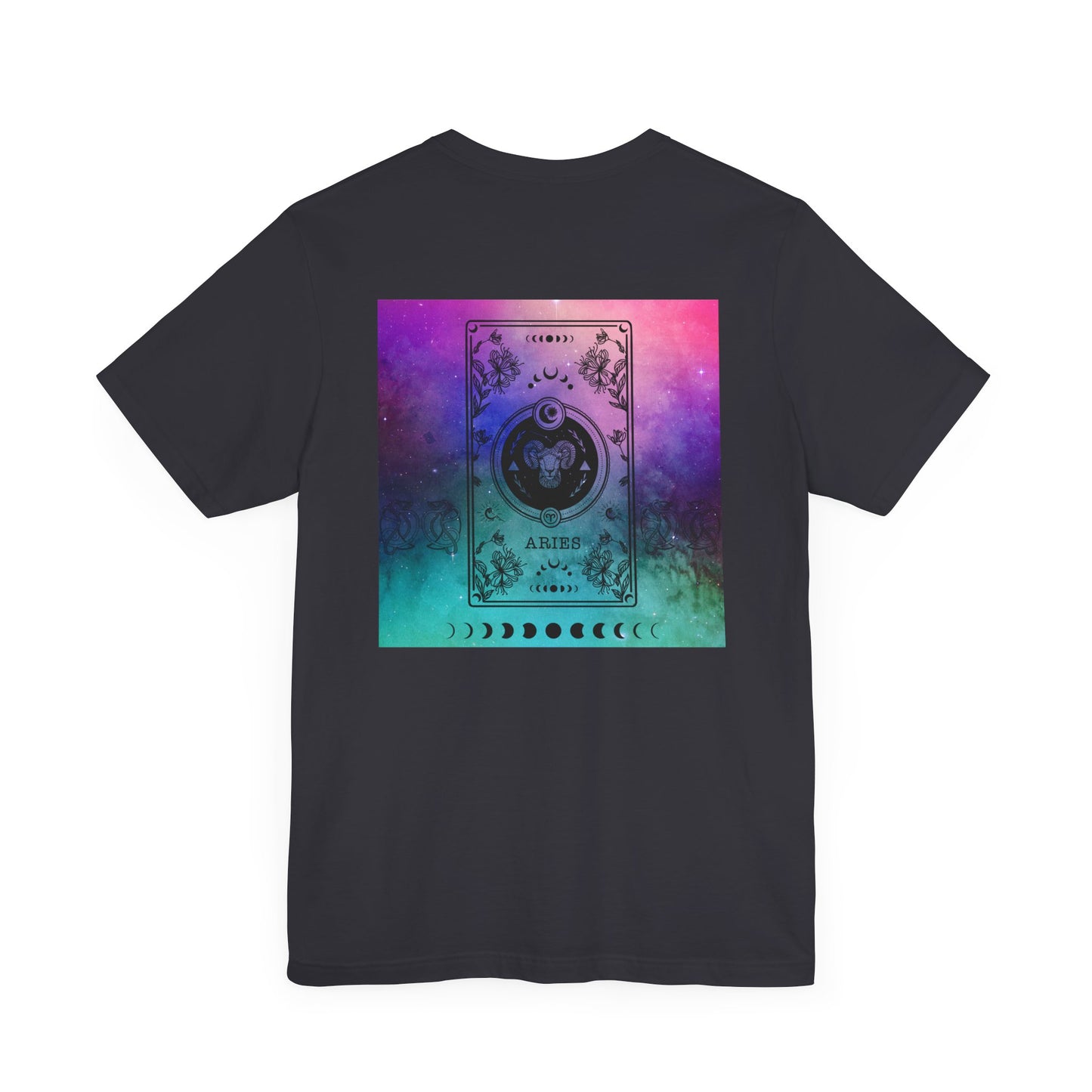 Aries Trippy Galaxy Zodiac Short Sleeve Tee