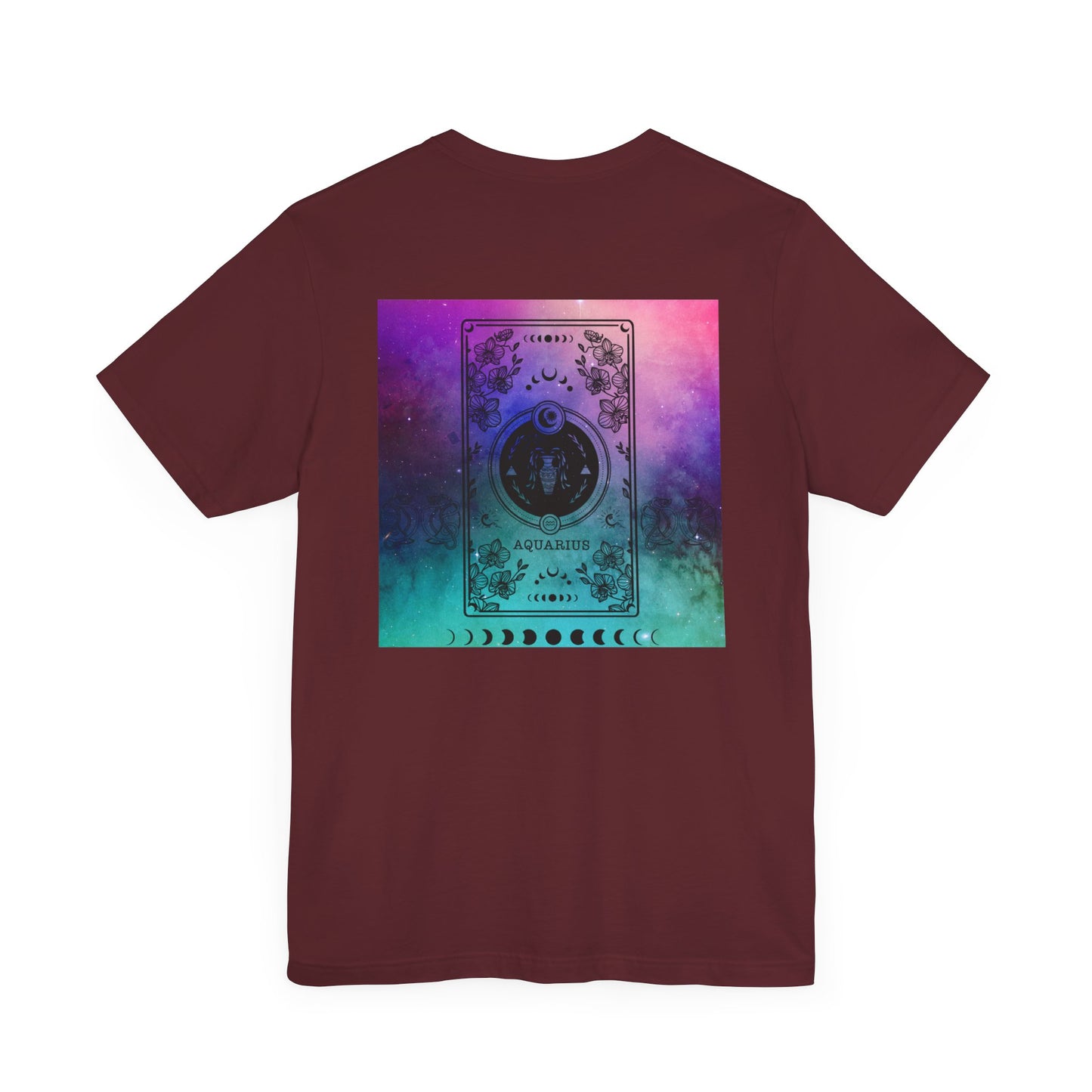 Aquarius Trippy Galaxy Zodiac Short Sleeve Tee