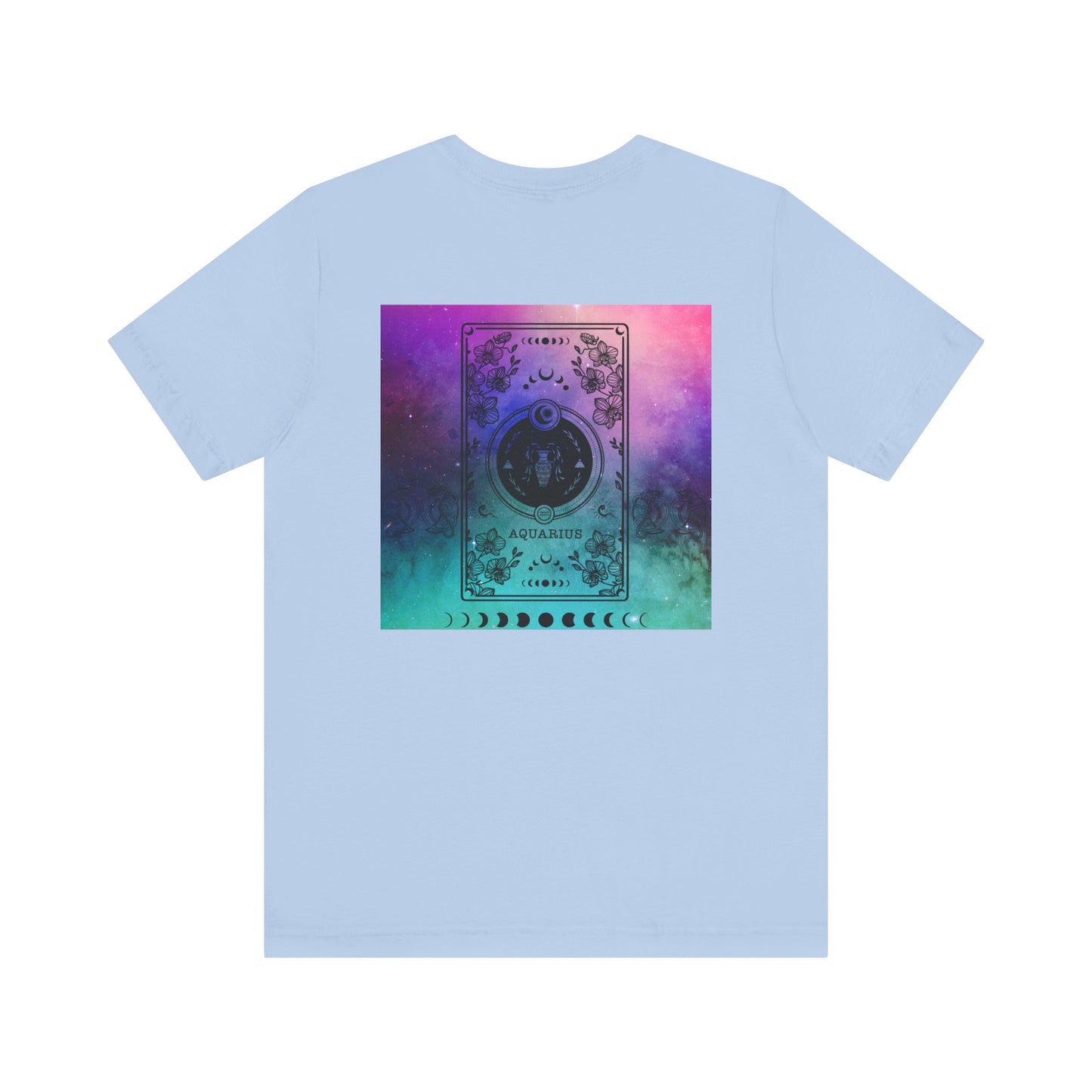 Aquarius Trippy Galaxy Zodiac Short Sleeve Tee
