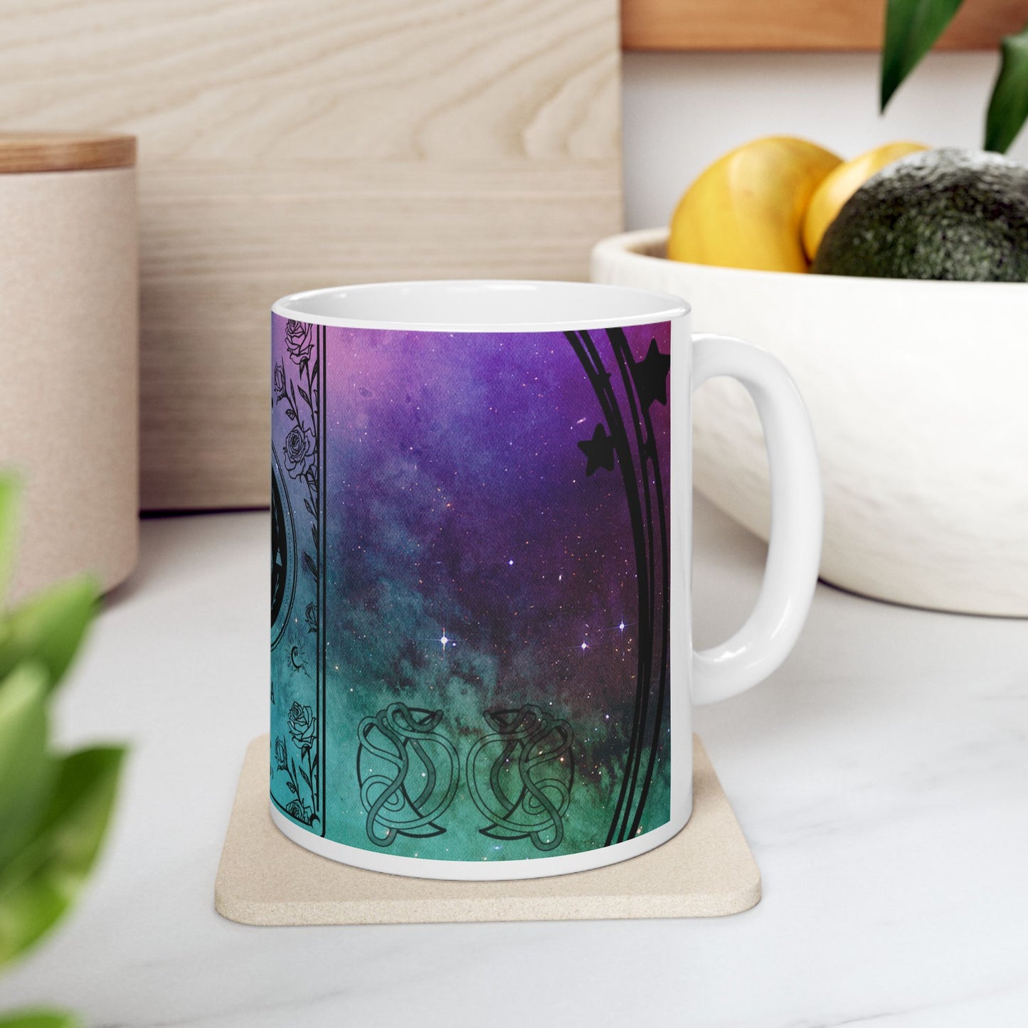 Libra Stardust White Ceramic Mug