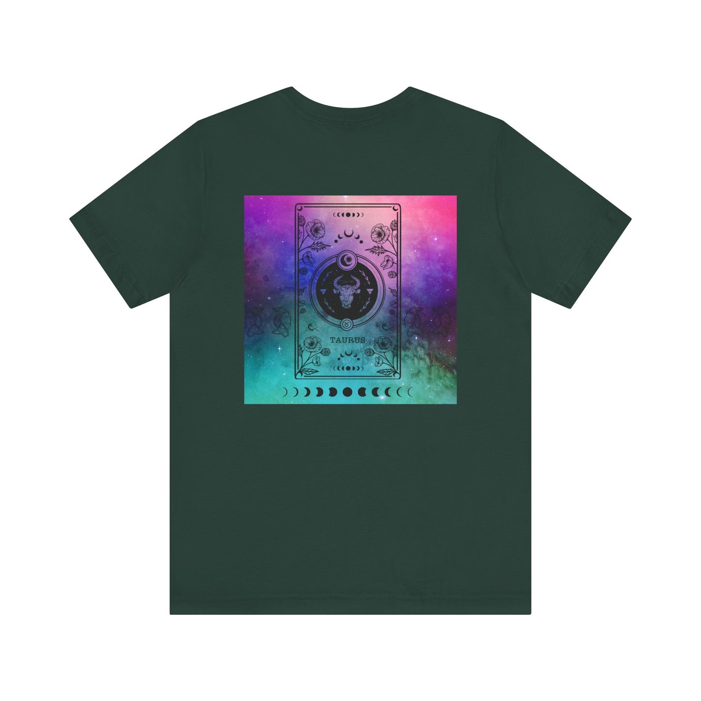 Taurus Trippy Galaxy Zodiac Short Sleeve Tee
