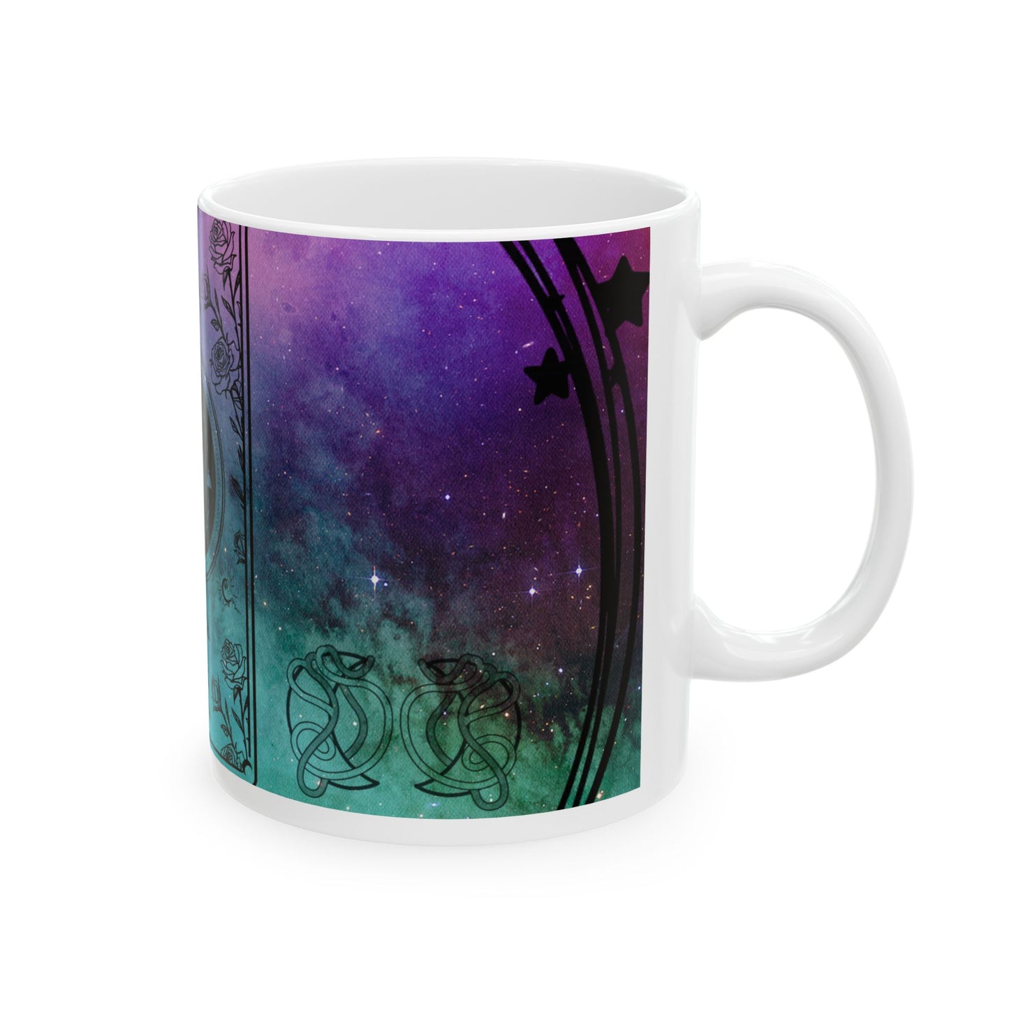 Libra Stardust White Ceramic Mug
