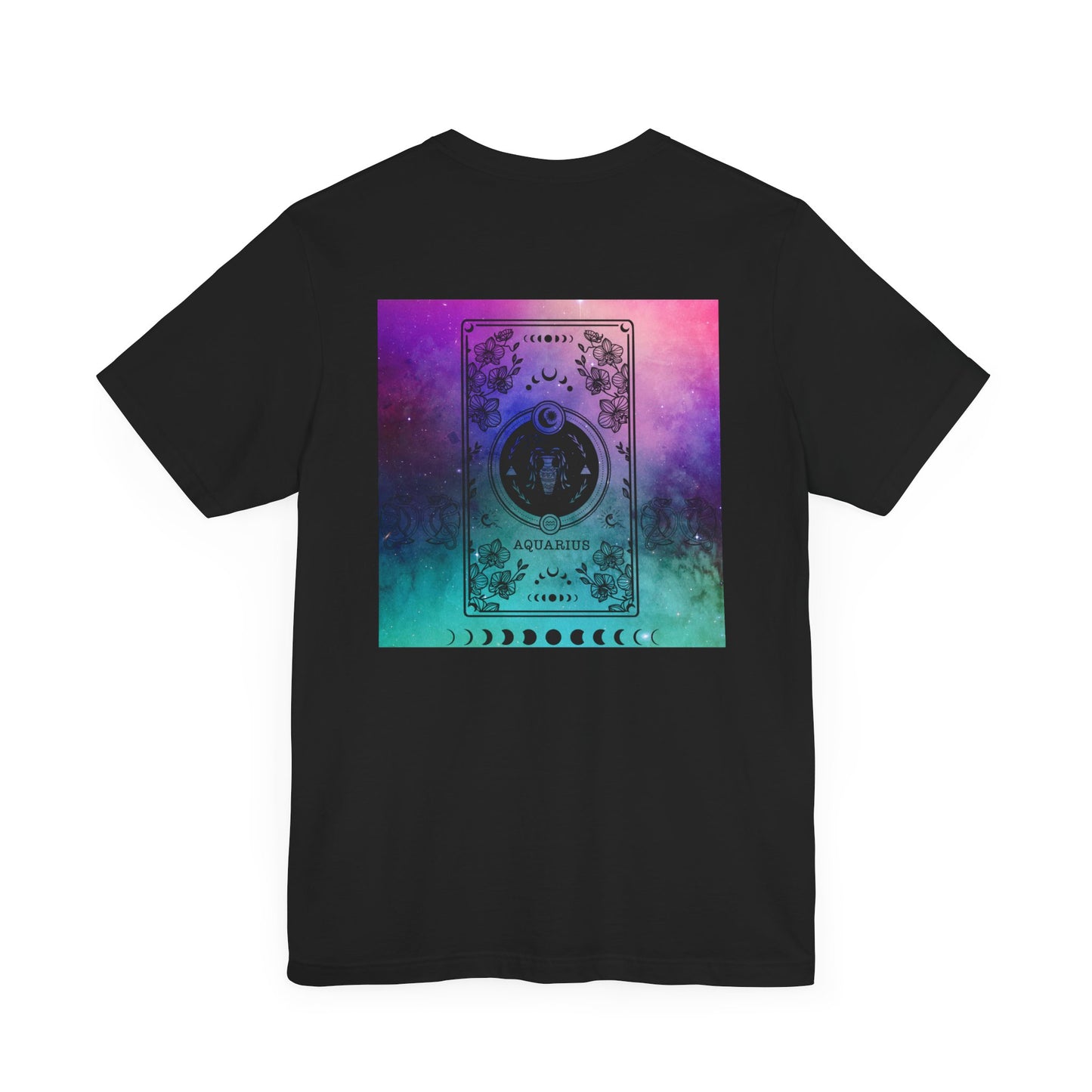 Aquarius Trippy Galaxy Zodiac Short Sleeve Tee