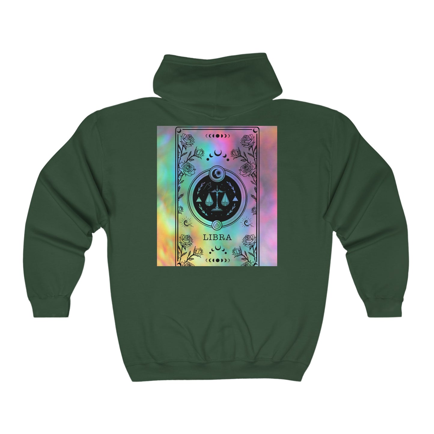 Libra Zodiac Zip-Up Hoodie