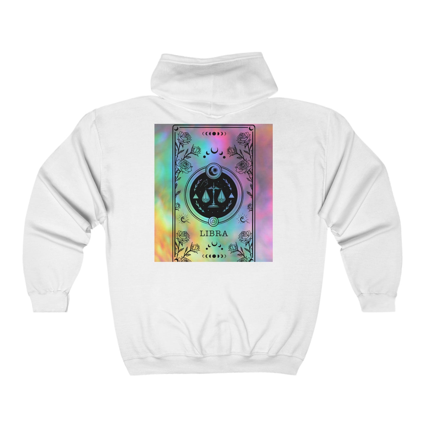Libra Zodiac Zip-Up Hoodie