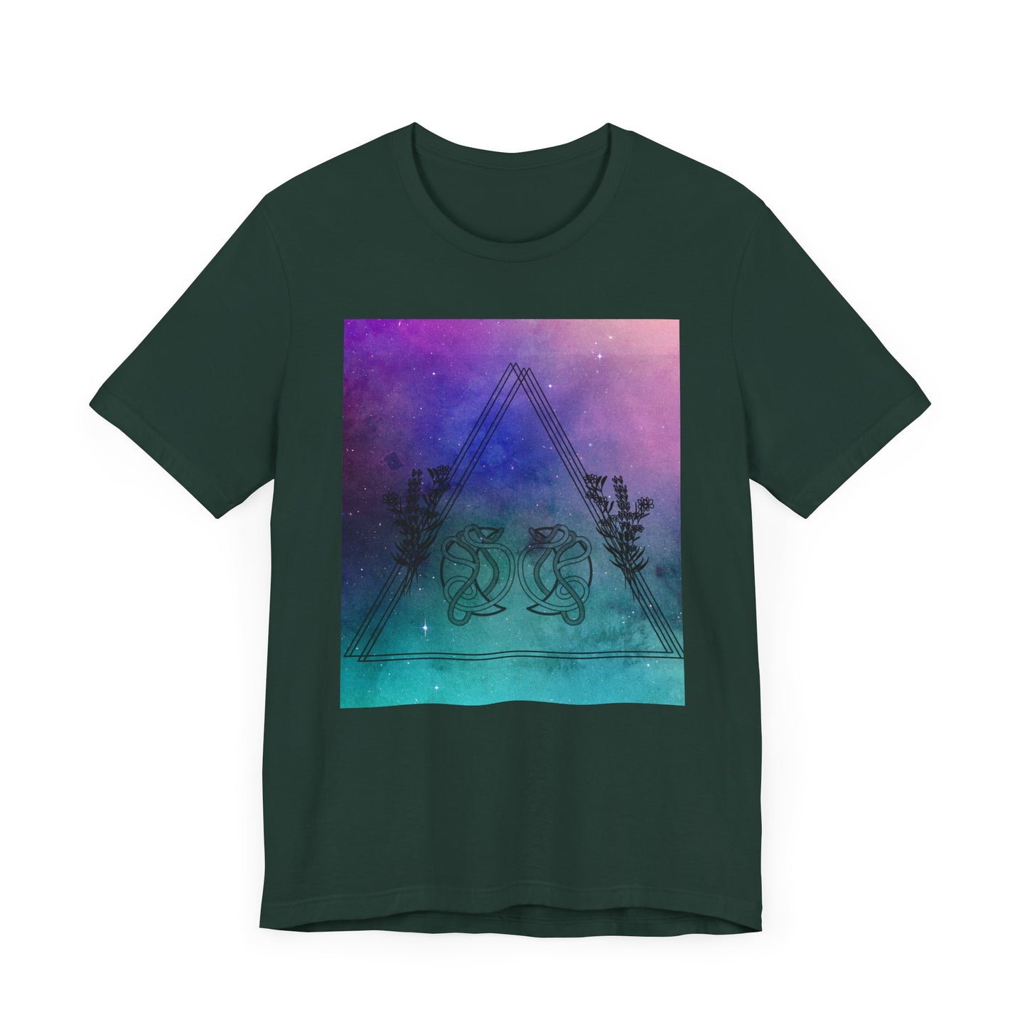 Aquarius Trippy Galaxy Zodiac Short Sleeve Tee