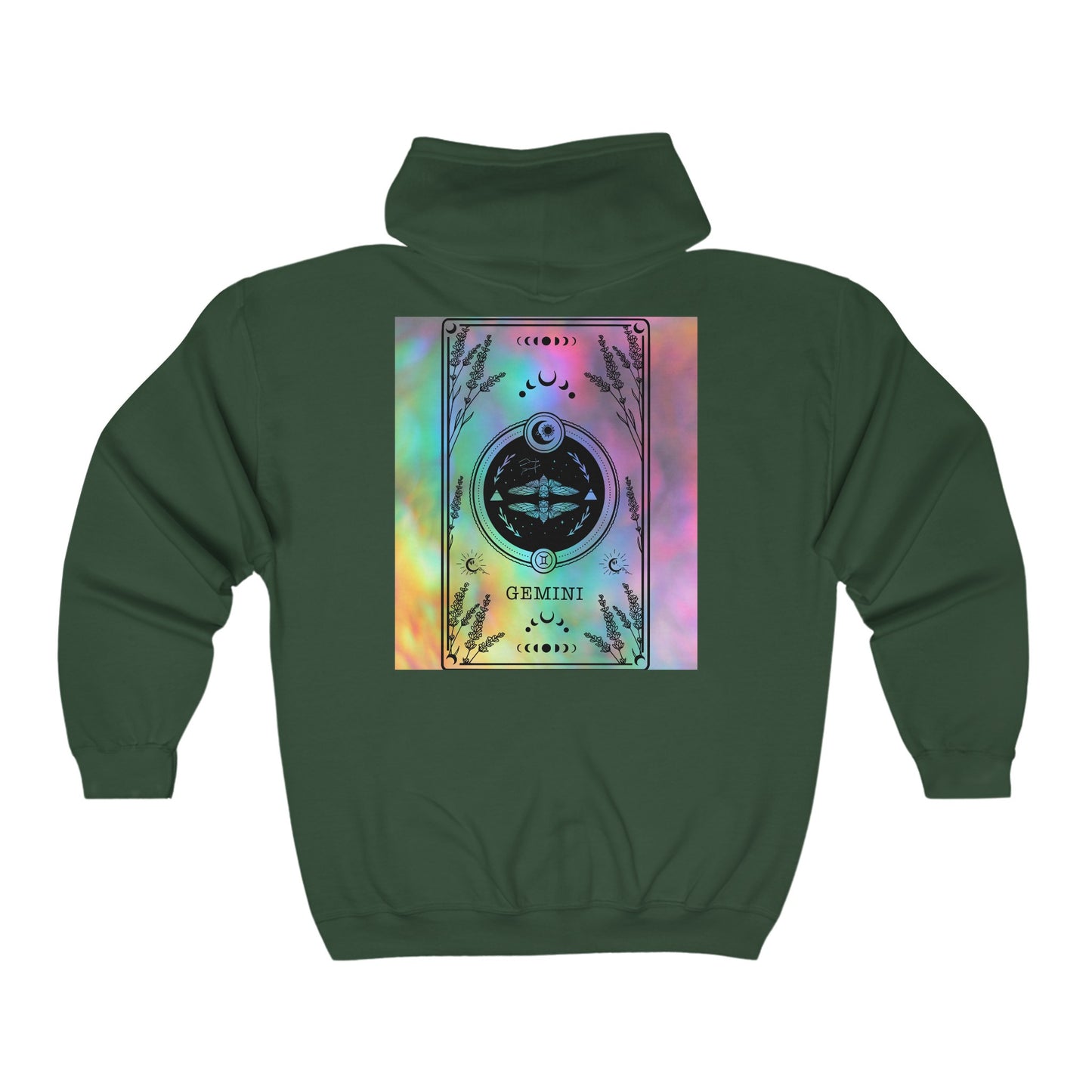 Gemini Zodiac Zip-Up Hoodie