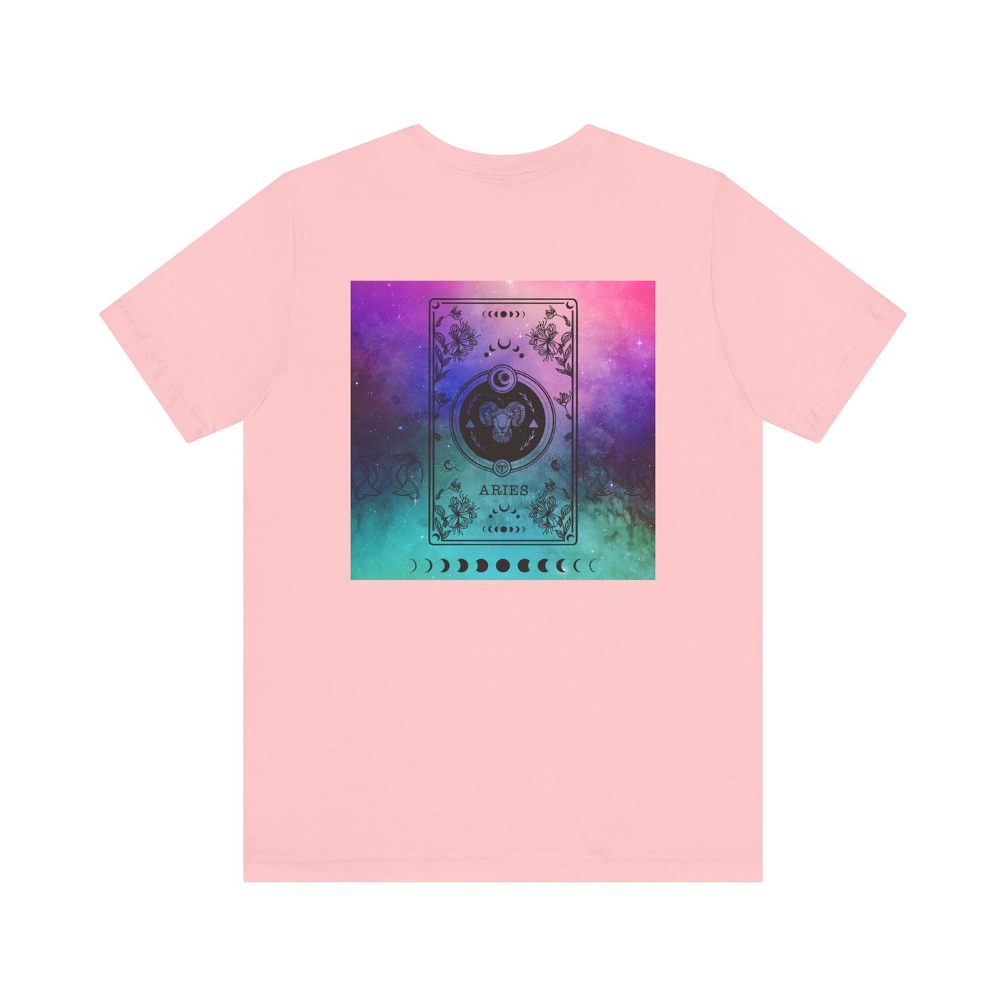 Aries Trippy Galaxy Zodiac Short Sleeve Tee