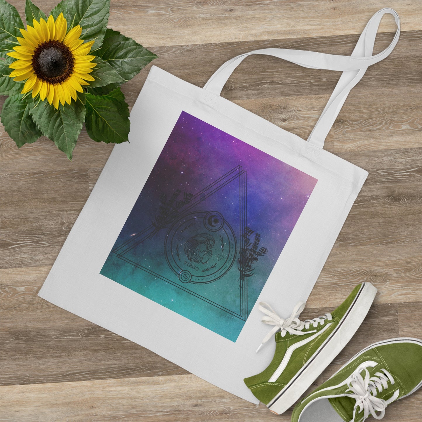 Galaxy Virgo Zodiac Tote Bag