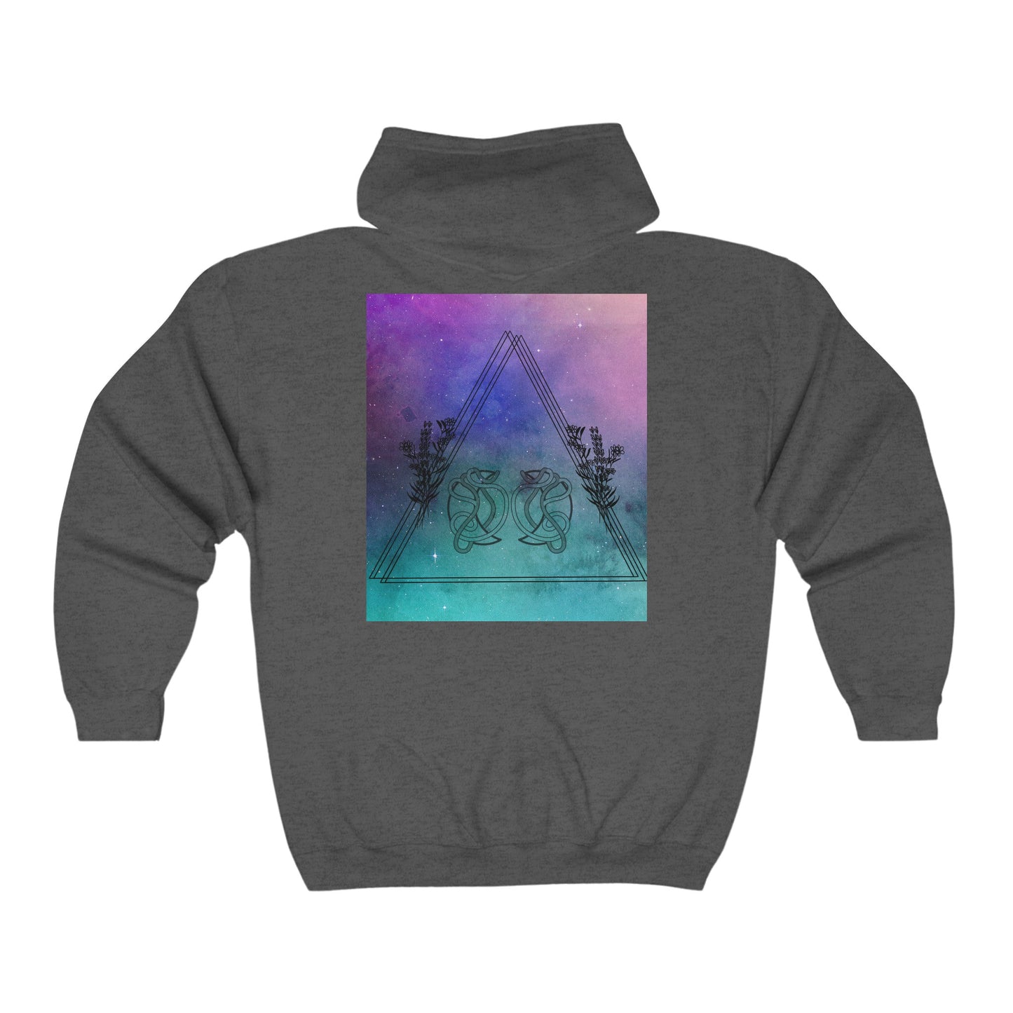 Galaxy Aquarius Zodiac Zip-Up Hoodie