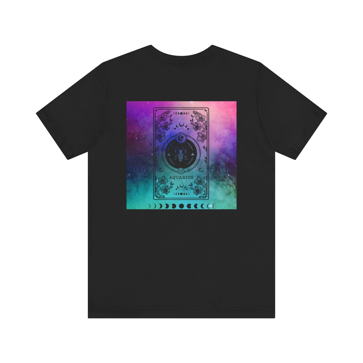 Aquarius Trippy Galaxy Zodiac Short Sleeve Tee