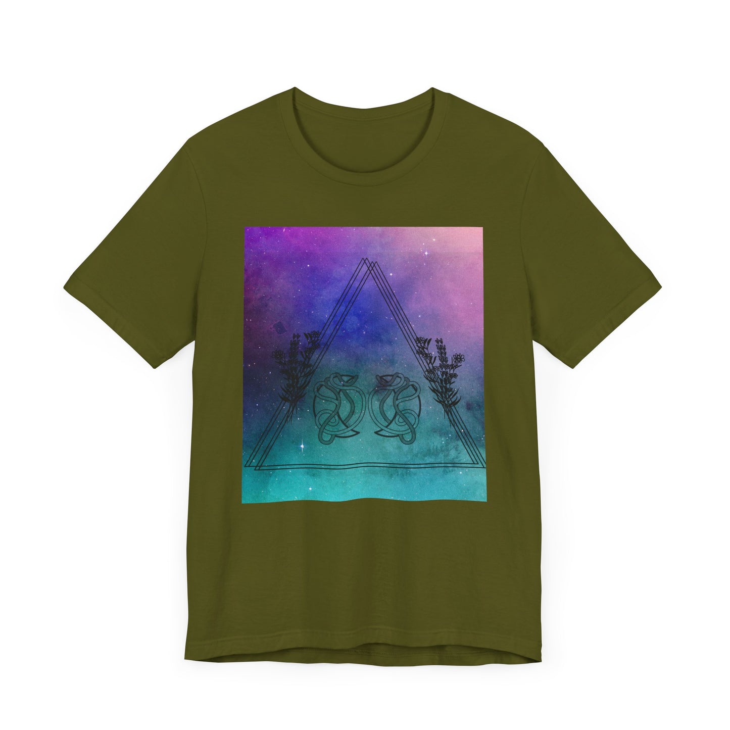 Aquarius Trippy Galaxy Zodiac Short Sleeve Tee