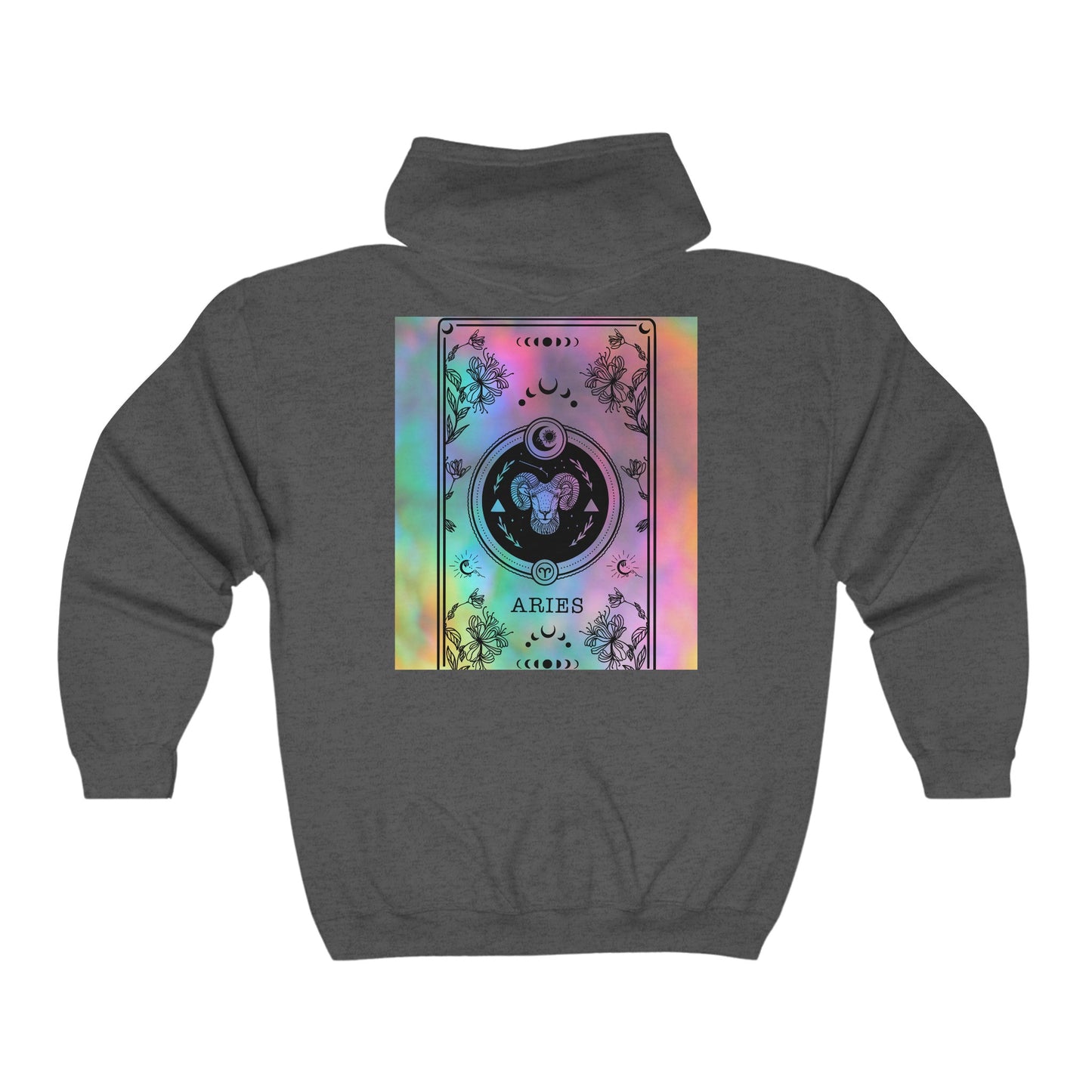 Aries Zodiac Zip-Up Hoodie