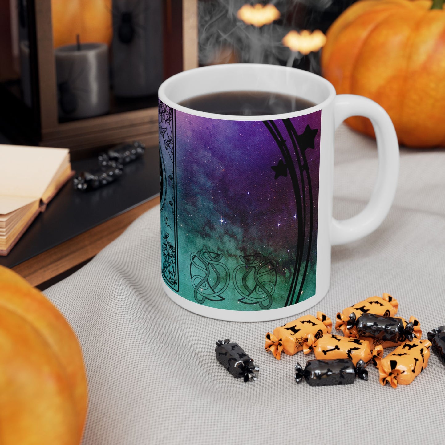 Scorpio Stardust White Ceramic Mug