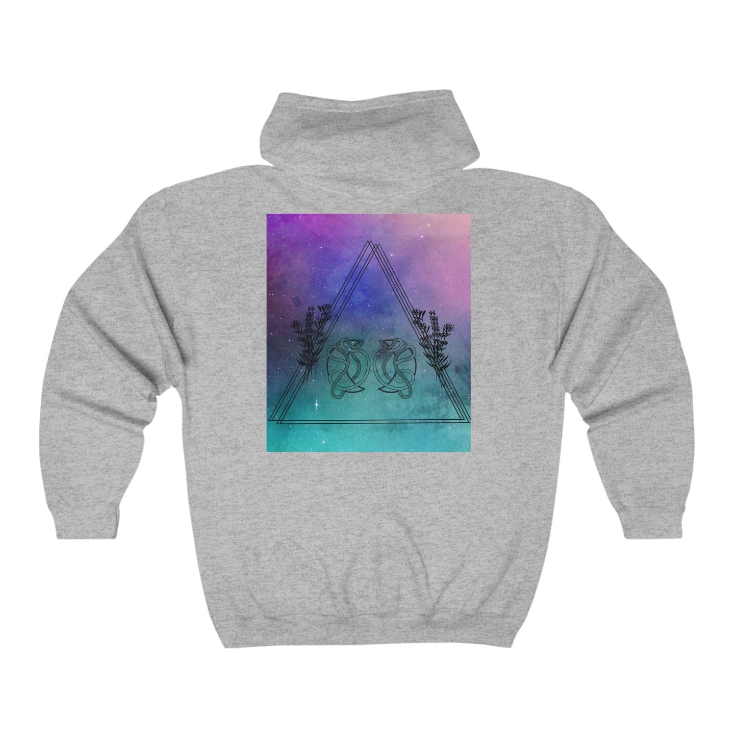 Galaxy Pisces Zodiac Zip-Up Hoodie