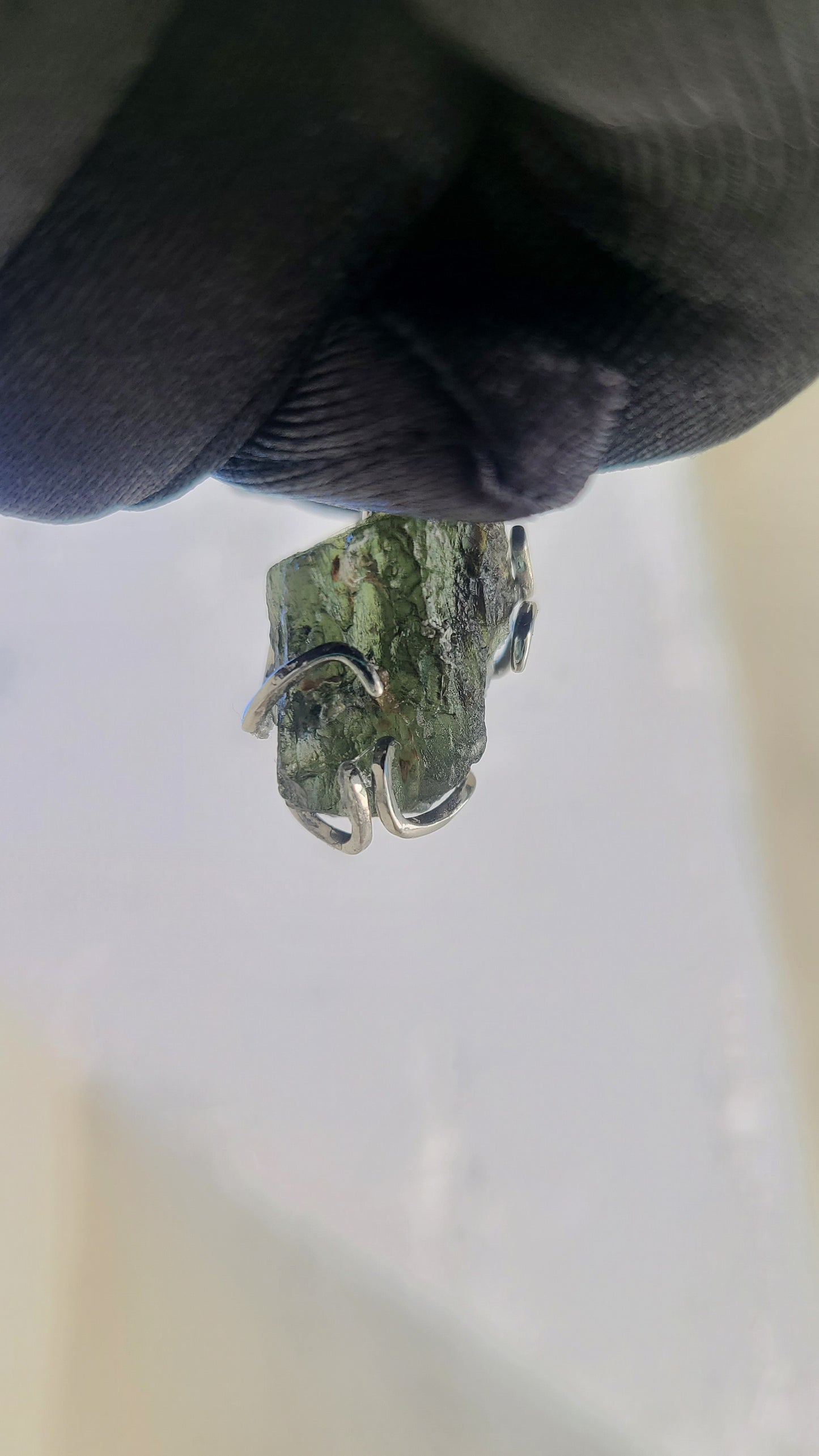 5.00 Gram Moldavite Pendant in Sterling Silver