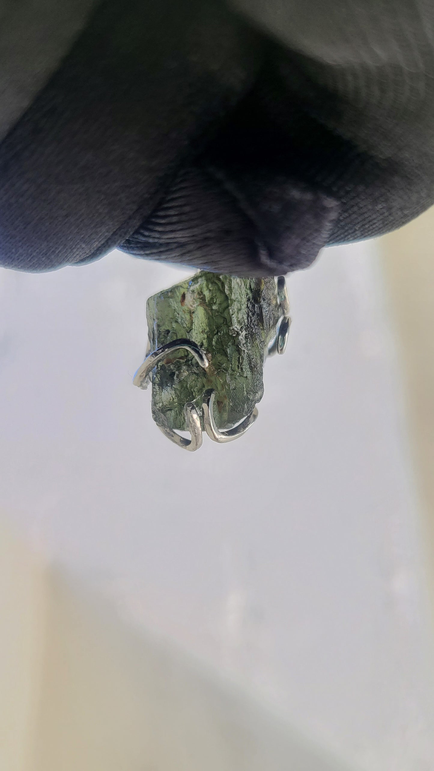 5.00 Gram Moldavite Pendant in Sterling Silver